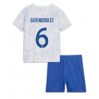 Francuska Matteo Guendouzi #6 Gostujuci Dres za djecu SP 2022 Kratak Rukav (+ Kratke hlače)